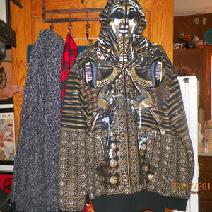 Egyptian KING TUT Full Head Hoodie Jacket